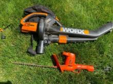 Worx Blower, Black and Decker Trimmer