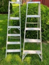 Pair of Aluminum Ladders