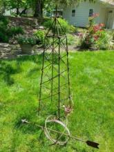 Rusty Garden Art Sphere / Trellis