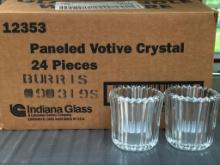 Set of 24 Indiana Glass Crystal Votive Candle Holders