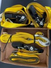 Two Pairs of Tie Down Straps