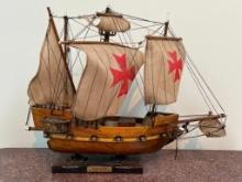 Vintage Santa Maria Model Ship