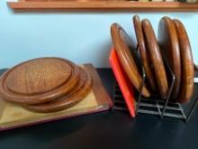 Group of Cutting Boards and Stand