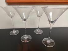 Set of 4 Lenox Martini Glasses