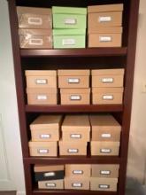 Group of Shoebox Size Boxes with Travel Information