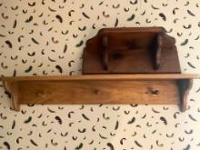 Pair of Wooden Shelves