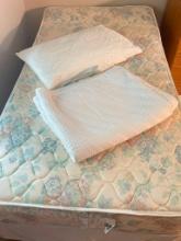 Twin Bed Frame with Mattress and Box Springs