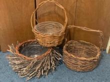 Group of Wicker Baskets