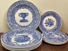 Set of Spode Blue Room Collection Plates