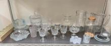 Clear Glass Shelf Lot