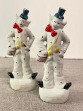 Pair of Vintage Ceramic/Porcelain Clowns