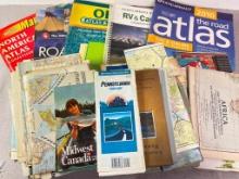 Group of Vintage Atlas and Maps