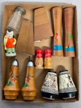 Group of Vintage Salt and Pepper Shakers