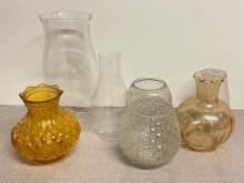 Group of Oil Lamp Chimneys
