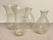 Group of Oil Lamp Chimneys