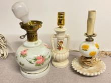 Group of 3 Electric Lamps
