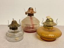 Group of Oil Lamp Bases