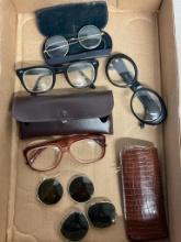 Group of Vintage Eye Glasses