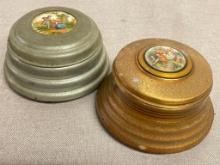 Pair of Musical Powder Boxes