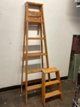 Pair of Wooden Ladders