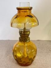 Short Glass Oil Lamp