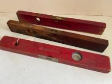 Group of Wooden Levels