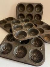 Group of Vintage Muffin Pans