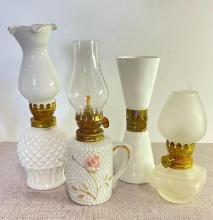 Group of Vintage Oil Lamps
