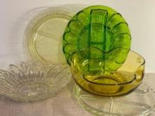 Group of Glass Serving Trays
