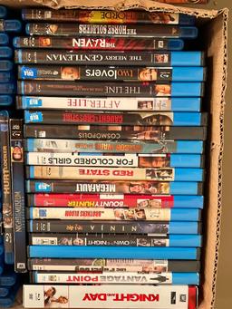 Group of Blue Rays and DVDs