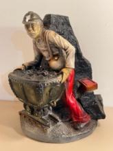 Vintage Chalkware Coal Minor Figure (1982)