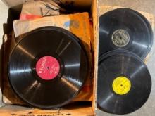 Box of 78 RPM Records