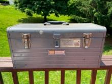 Vintage Craftsman Metal Tool Box with Contents