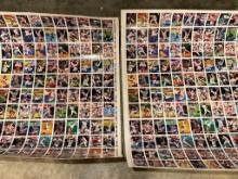 Pair of Uncut Sheets of 1996 Topps Baseball Cards