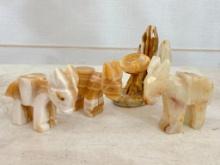 Group of 4 Marble Figures