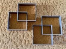 Pair of Vintage MCM Wall Mounted Knick Knack Shelves