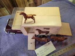 Buddy "L" Stables Tandem Truck w/ three horses