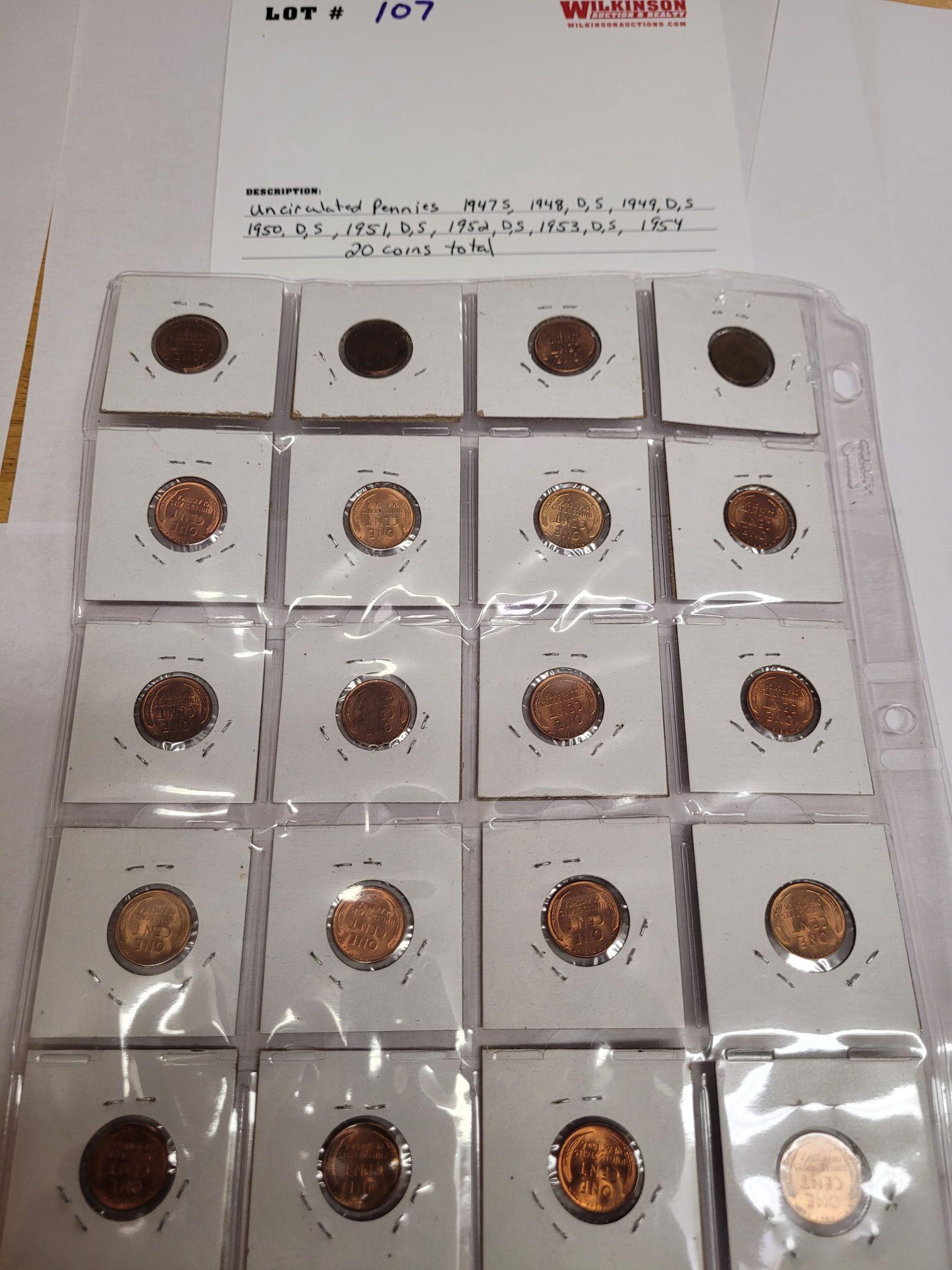 Uncirculated Pennies