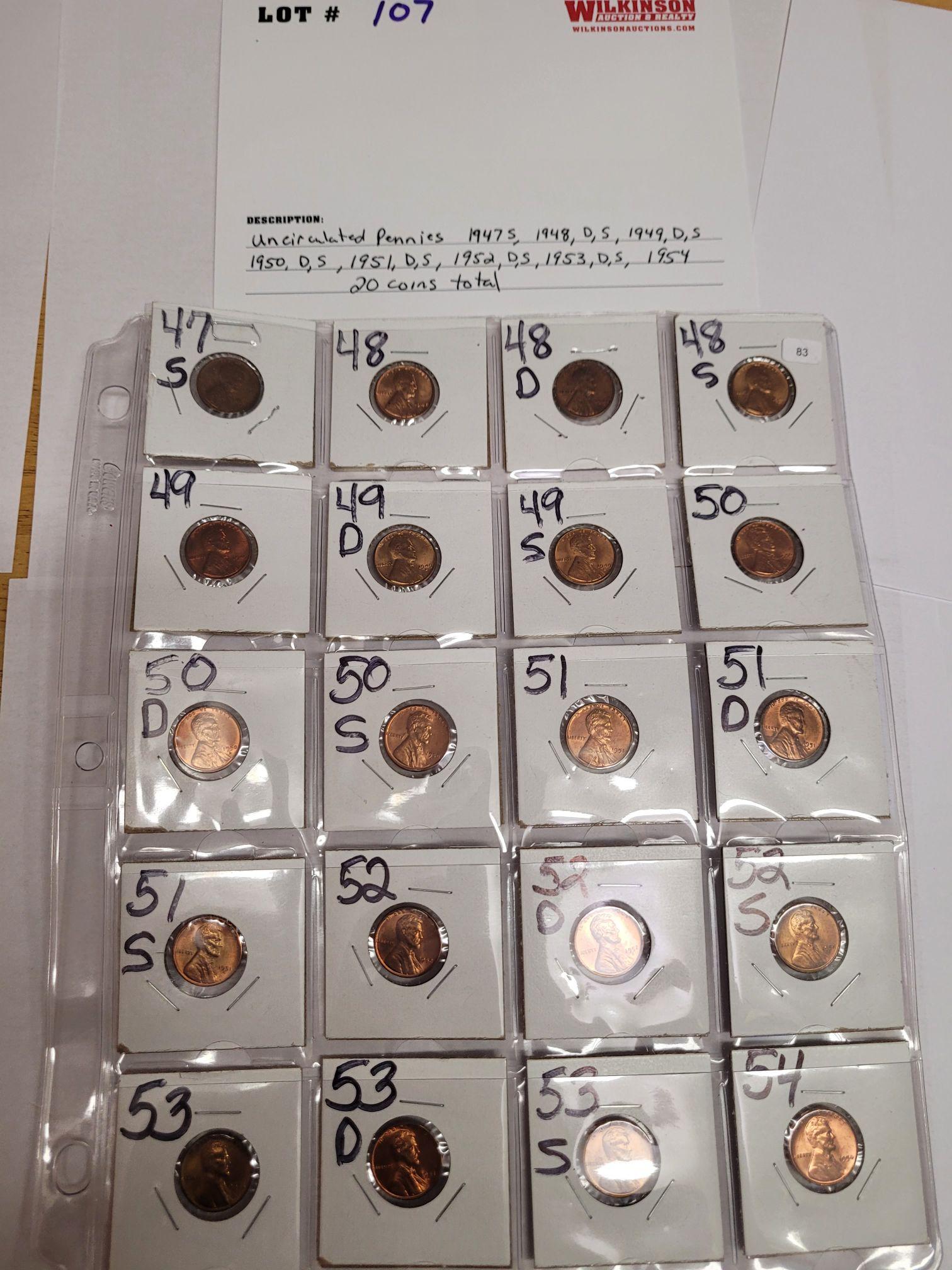 Uncirculated Pennies