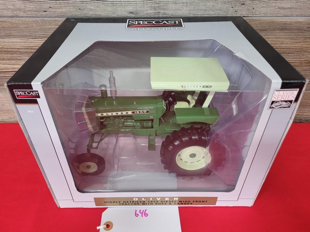 SpecCast Oliver 1850 Diesel WF Tractor, 1:16