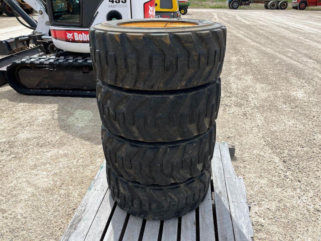 (4) Skid Loader Tires