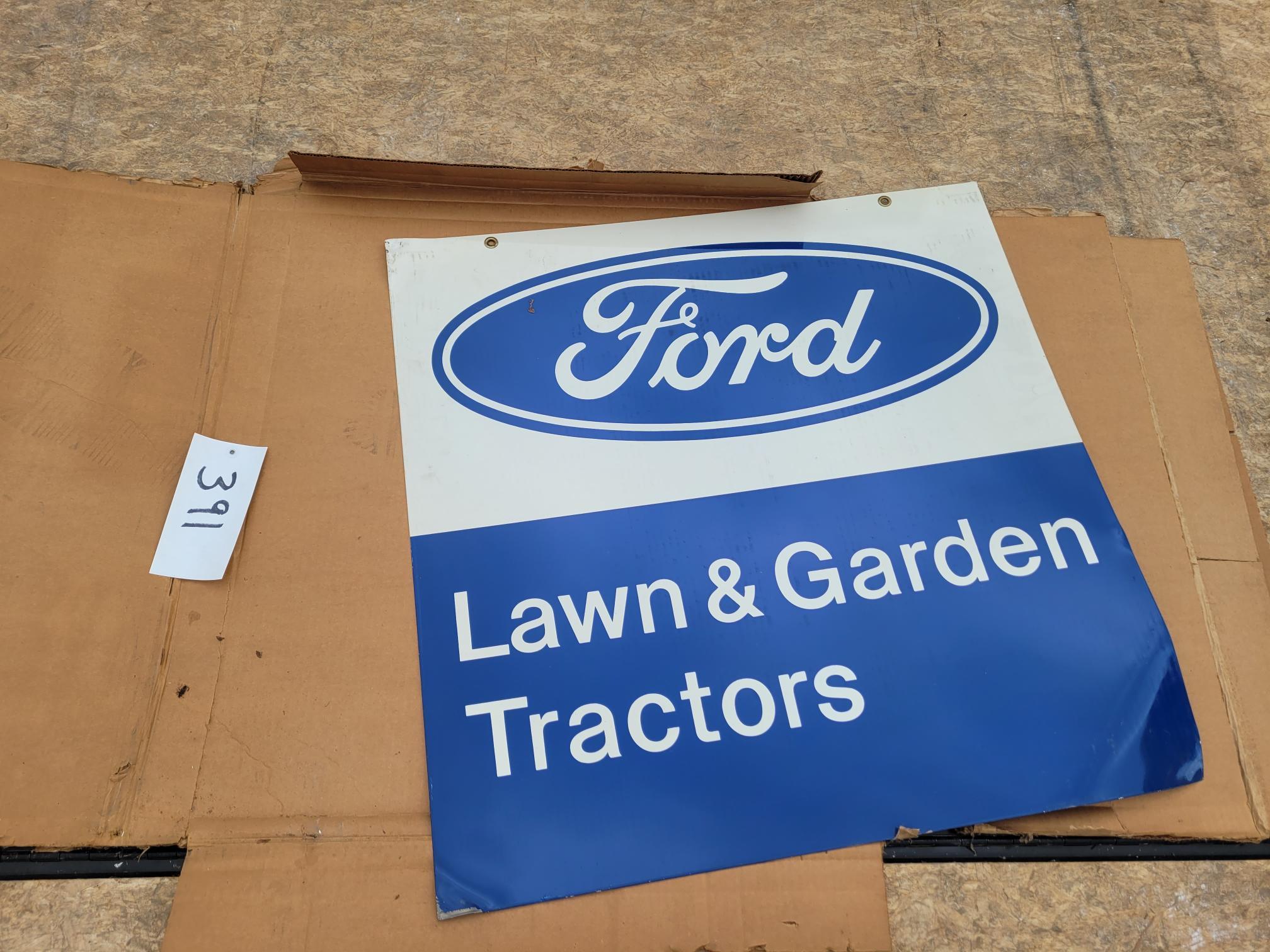 Ford Lawn and Garden Tractors Sign