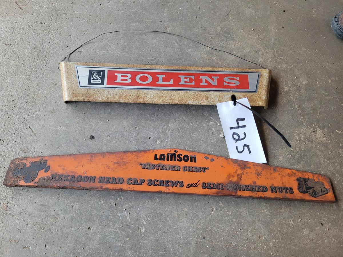 Bolens and Lamson Signs