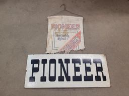 Pioneer Seed Corn Sign and Bag