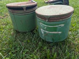 John Derre Seed Cans