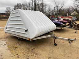 Sledbed Enclosed Snowmobile Trailer