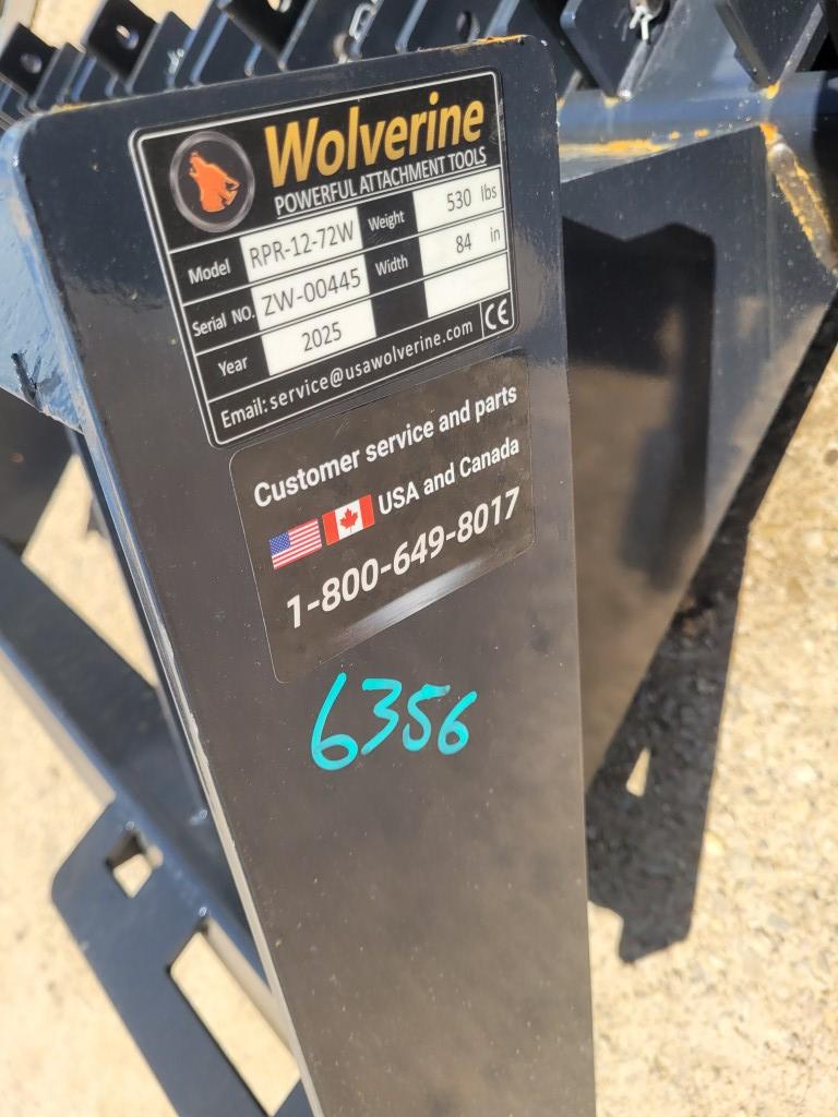 2025 Wolverine Skid Steer Ripper