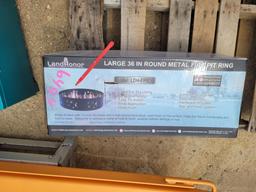 LandHonor Round Metal Fire Pit Ring