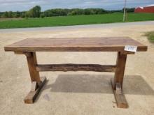 Wooden Homemade Farmhouse Table