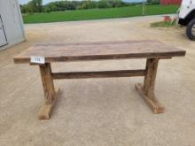 Wooden Homemade Farmhouse Table